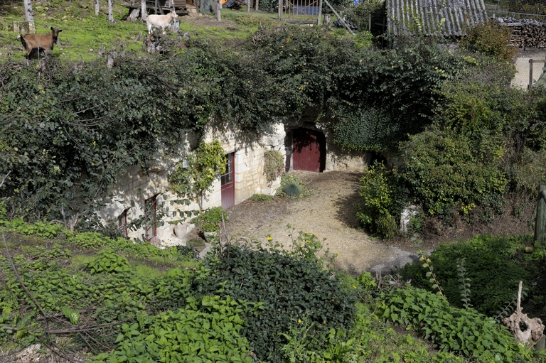 Ferme troglodytique, rue des Ecoteries, Fontevraud-l'Abbaye