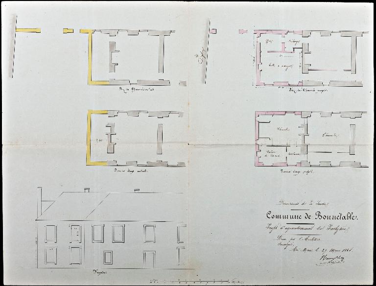 Le presbytère de Bonnétable, actuellement presbytère et salle des fêtes dite salle des anciens.