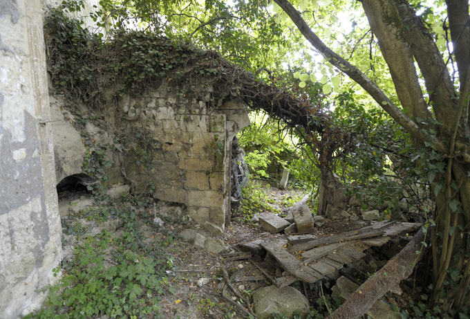 Abri troglodytique, aujourd'hui abandonné, chemin des caves, Montsoreau