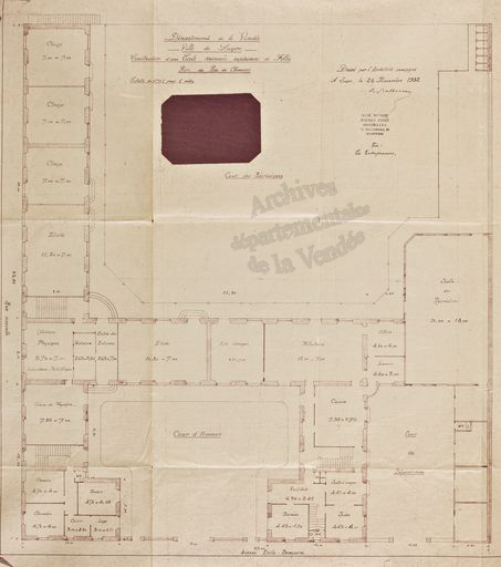 École primaire supérieure de jeunes filles, actuellement collège Emile-Beaussire, 2 rue Emile-Beaussire