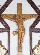 Statue : Christ en croix - Église paroissiale Notre-Dame-de-l'Assomption, La Rouaudière