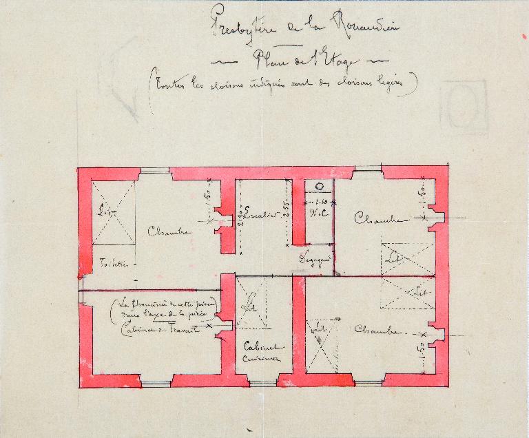 Prieuré de chanoines réguliers et presbytère, puis presbytère, actuellement immeuble à logements - V.C. 8, dite du Prieuré, La Rouaudière