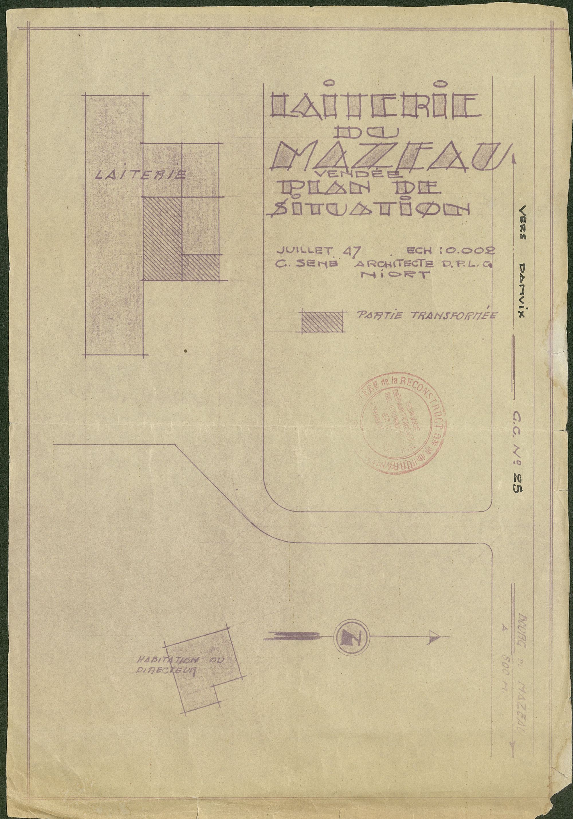 Laiterie industrielle coopérative du Mazeau ; 67 et 68 chemin de l'Ancienne laiterie