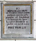 Epitaphe de René Simon Léonor Poilpré