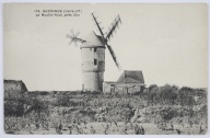 Le Moulin-Neuf, près de Clis. Vue d'ensemble du moulin. Photographie, carte postale, [s. n.], [1er quart XXe siècle].