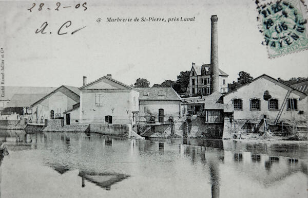 Moulin de la Tombe, puis usine de taille de marbre dite scierie de marbre de Cumont, actuellement usine Rocamat de taille de marbre et de granite