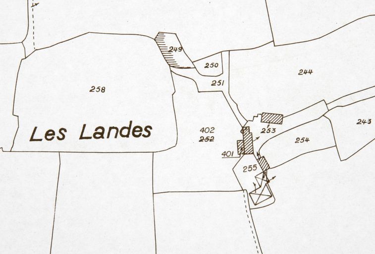 Écart, puis ferme, actuellement maison - les Landes, Saint-Léger