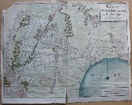 Carte des marais du Petit-Poitou, autour de Puyravault, copie en 1696 de la carte de 1648.