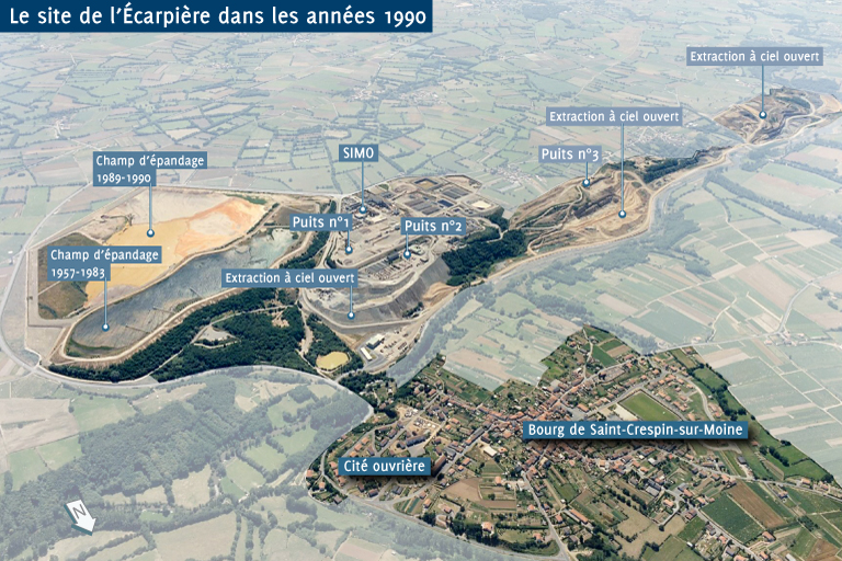 Mine d'uranium de l'Ecarpière, Saint-Crespin-sur-Moine