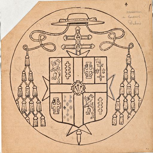 Verrière historiée : justice de saint Louis (baie 2) - Église paroissiale Saint-Pierre, Laubrières