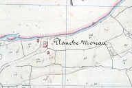 Lieu-dit disparu de Planche-Moreau. Extrait du plan cadastral de 1842, section C2.