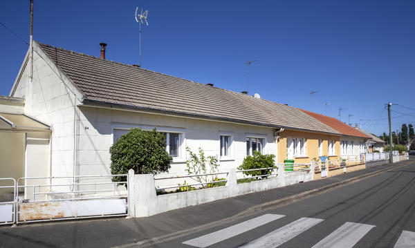 Maisons et immeubles du quartier Saint-Georges-du-Plain