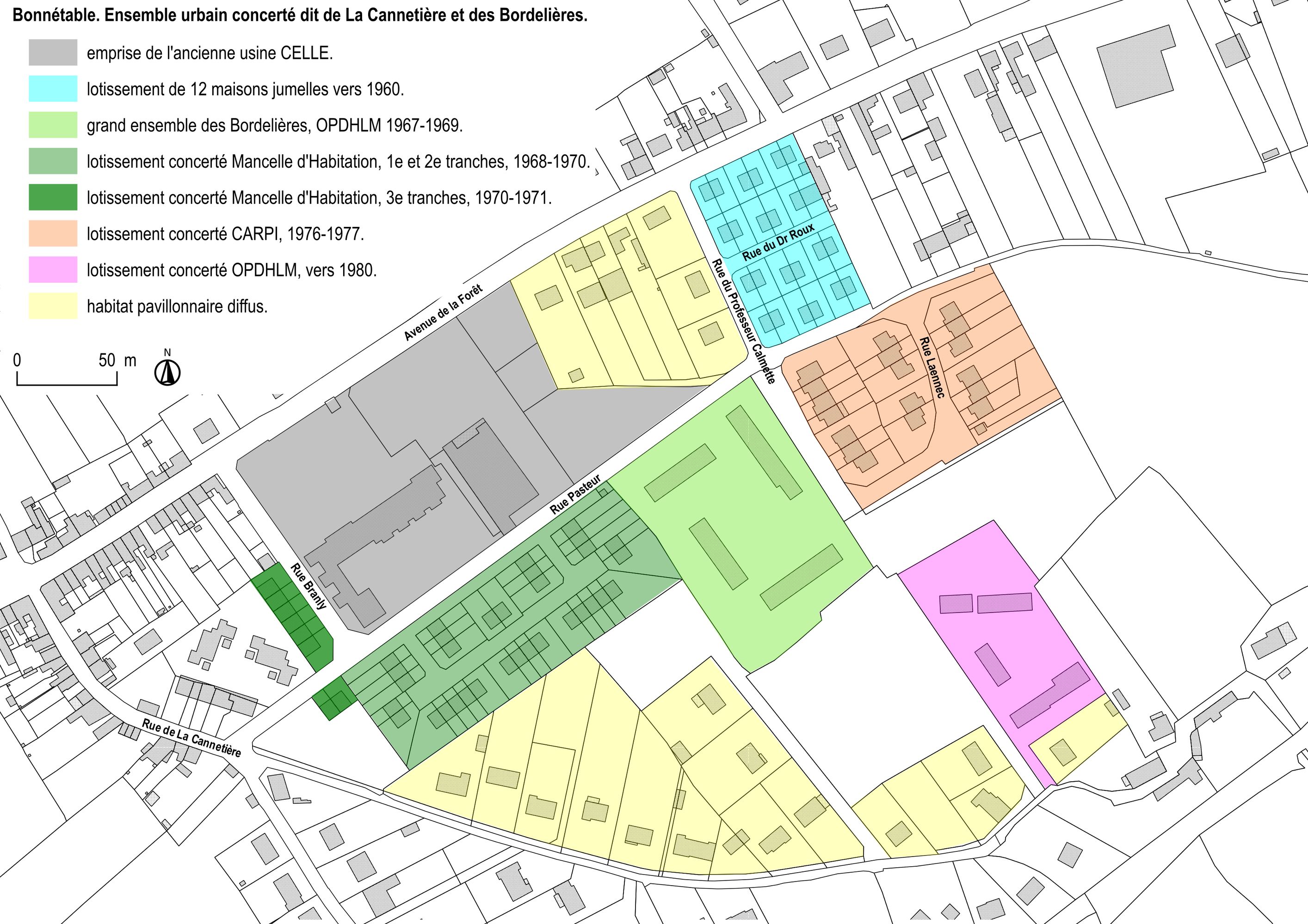 Secteur urbain concerté dit des Bordelières et de La Cannetière à Bonnétable.