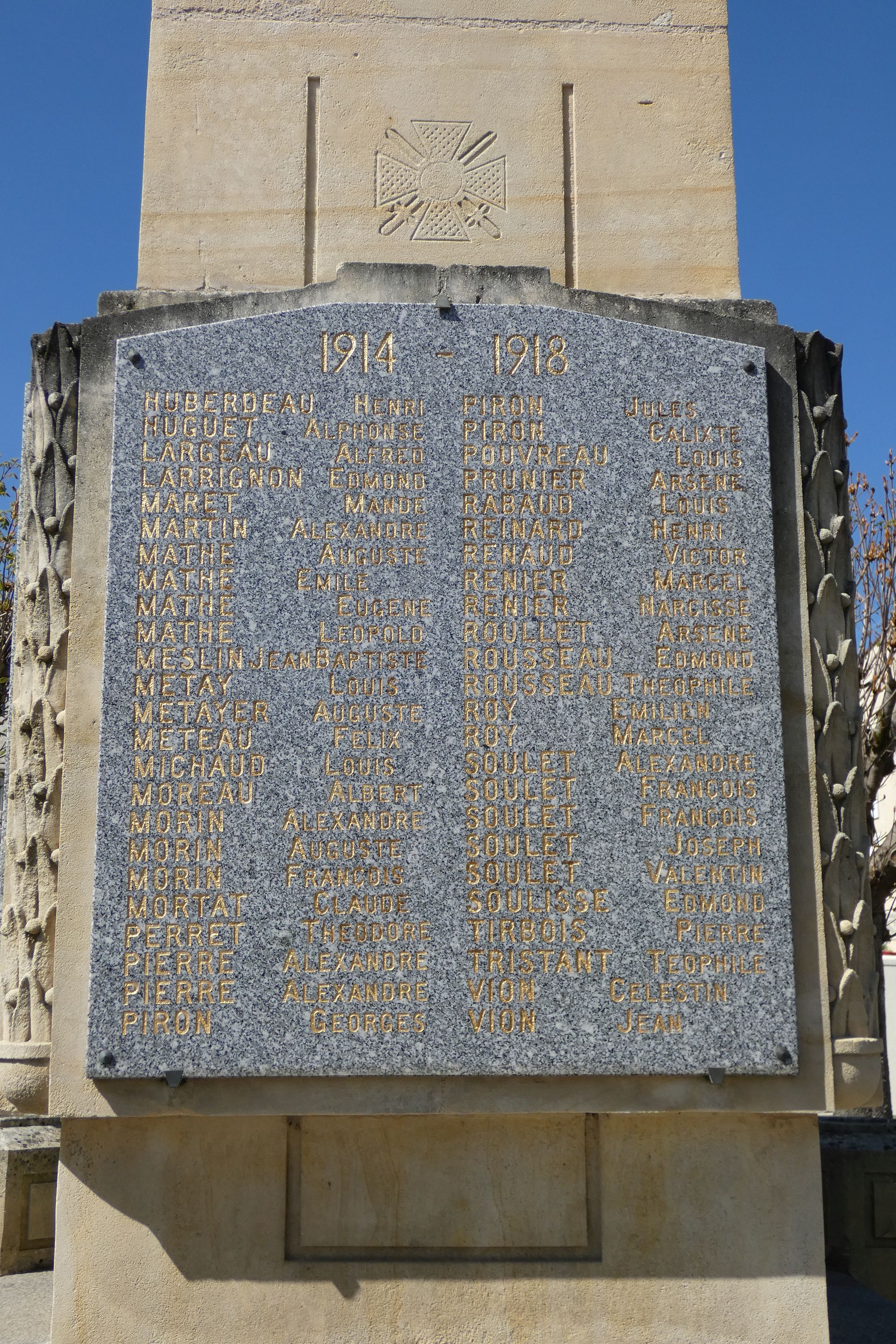 Monument aux morts de Benet