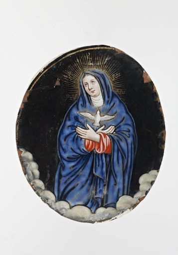 Plaque décorative : La Vierge de la Pentecôte