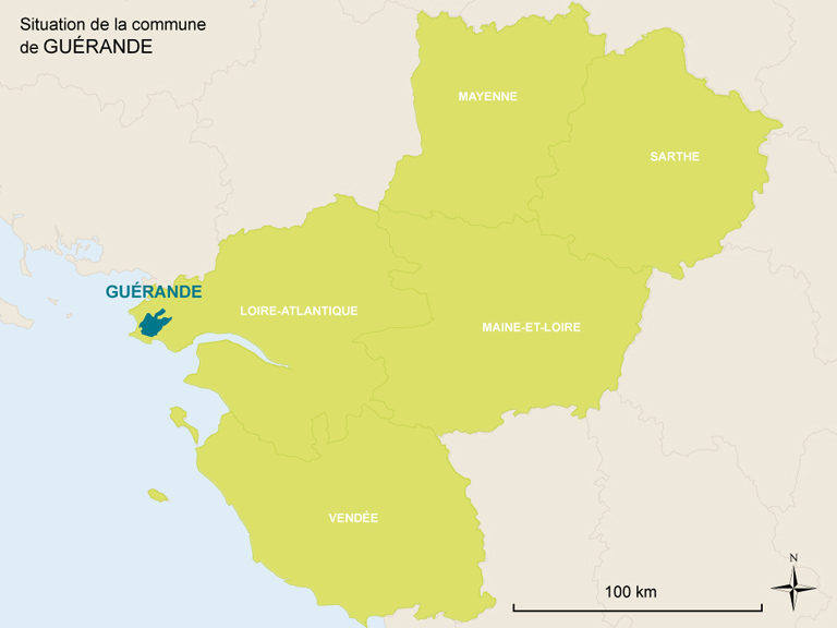 Guérande : présentation de la commune et de l'aire d'étude