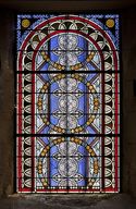 Ensemble de 6 verrières décoratives (baies 3 à 8) - Église paroissiale Saint-Nicolas, Trans