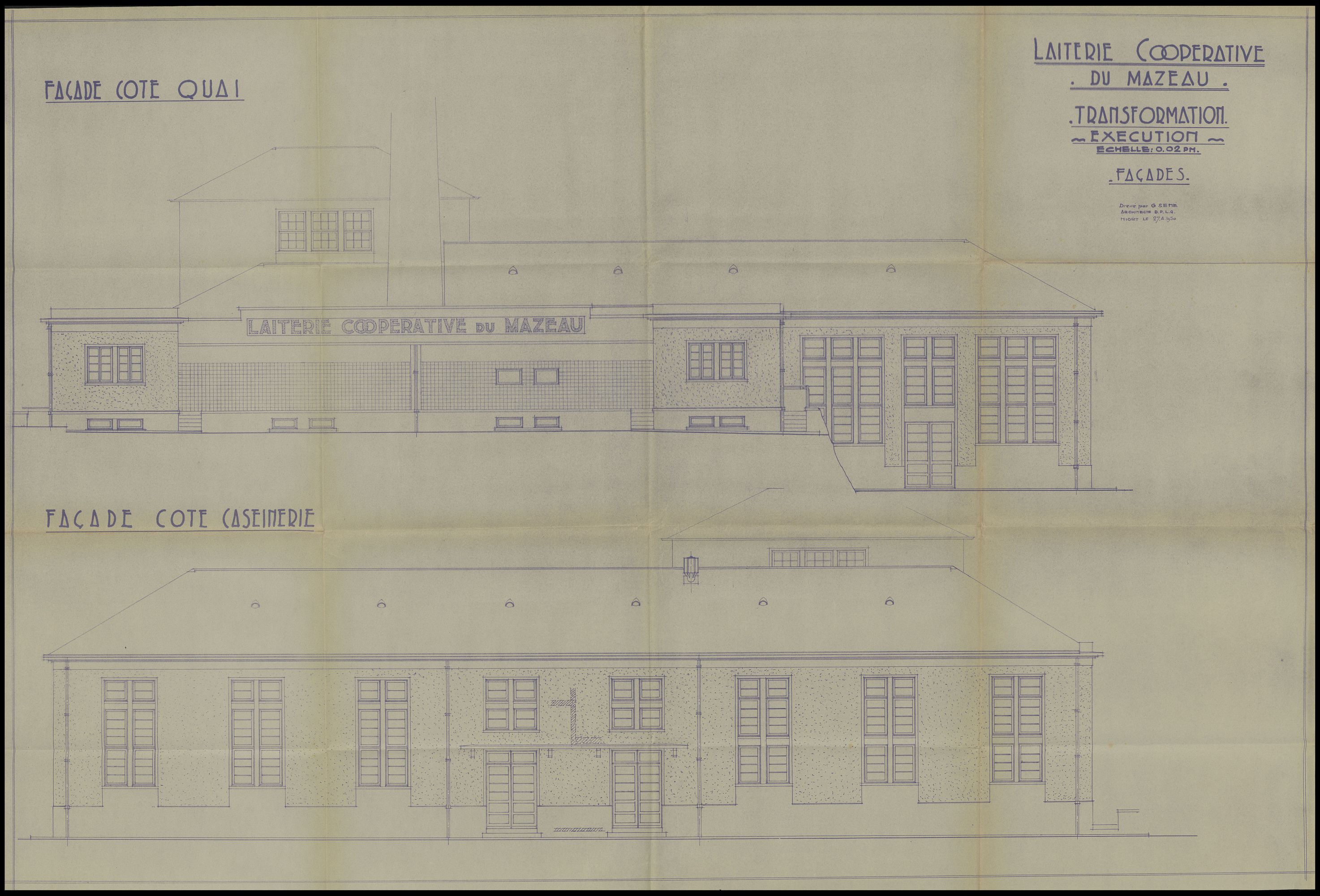 Laiterie industrielle coopérative du Mazeau ; 67 et 68 chemin de l'Ancienne laiterie