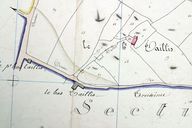 Lieu-dit disparu du Haut-Taillis. Extrait du plan cadastral de 1842, section A2.