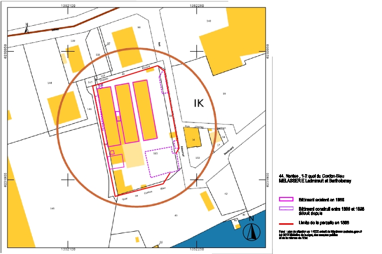 Mélasserie Ladmirault et Bertholomey (Clarification des sirops des Grandes Raffineries de Nantes), 1-2 quai du Cordon-Bleu