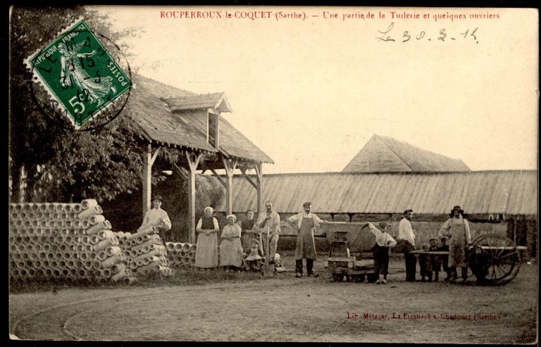 Ecart et tuilerie-briqueterie des Epinaux, actuellement maisons et ferme du Domaine