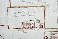 Plan des lieux du Pesle en 1773. Edifice 2, détail : lieu aux mineurs Racois.