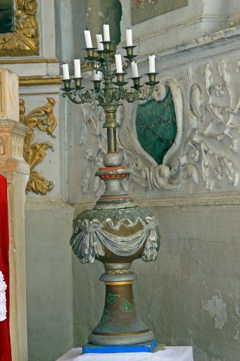 Ensemble de 2 chandeliers d'autels
