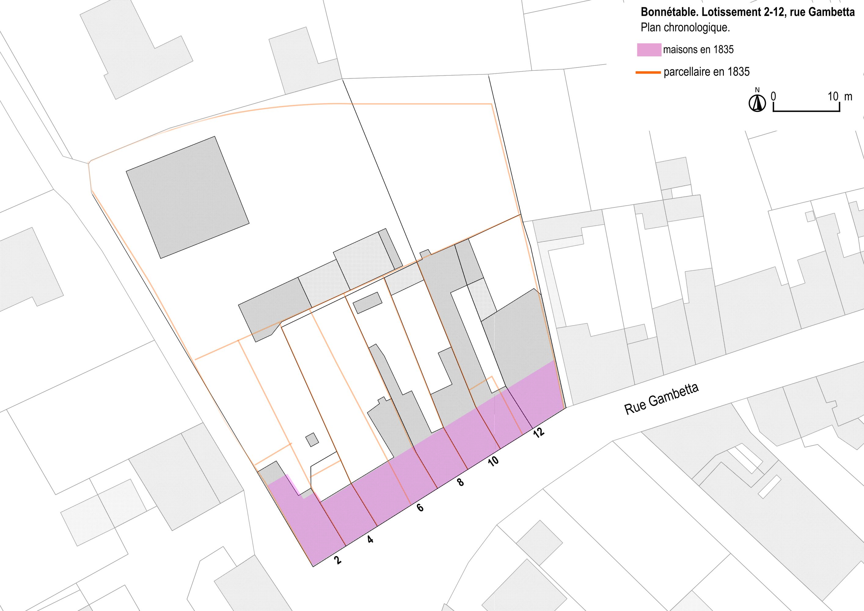 Lotissement 2-12, rue Léon Gambetta à Bonnétable.