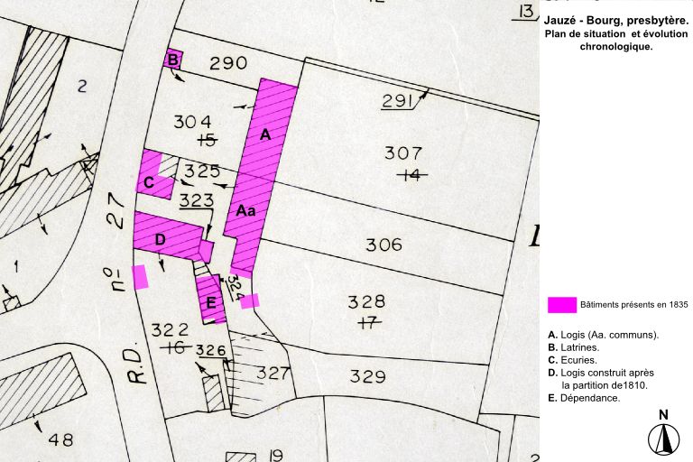 Presbytère, actuellement 2 maisons