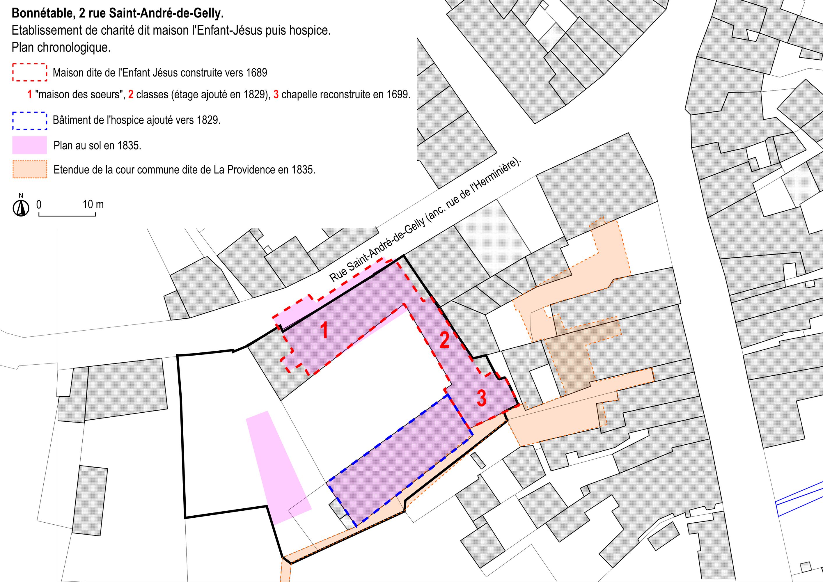 Maison dite de l'Enfant Jésus ou de La Providence de Bonnétable, puis hospice, actuellement immeubles à logements.