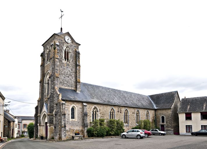 Église paroissiale Saint-Gervais - place de l'Eglise, La Bazouge-de-Chemeré