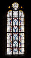 Ensemble de 8 verrières décoratives (baies 7 à 14) - Église paroissiale Saint-Martin, Ballots