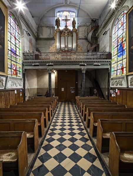 Chapelle de la Trinité, Couvent d'ursulines, actuellement Centre Culturel de la communauté de communes du pays de Château-Gontier, rue Horeau