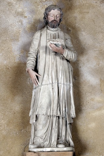 Statue : saint diacre dit Cénéri - Chapelle Saint-Pierre, Saulges