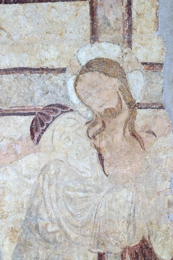 Peinture monumentale : Déposition de Croix, Mise au tombeau du Christ, Adam et Eve