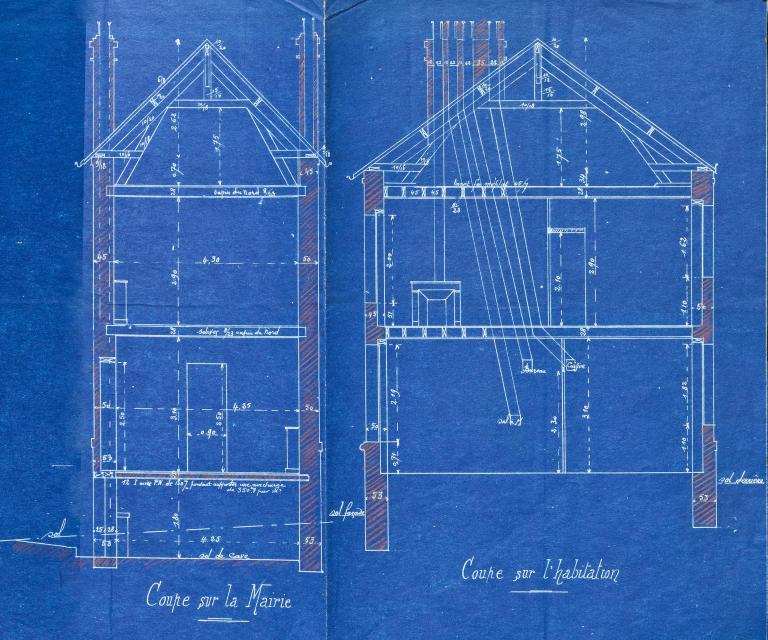 Mairie, logement et bureau de poste, 11-13 rue Gabriel-Guyon