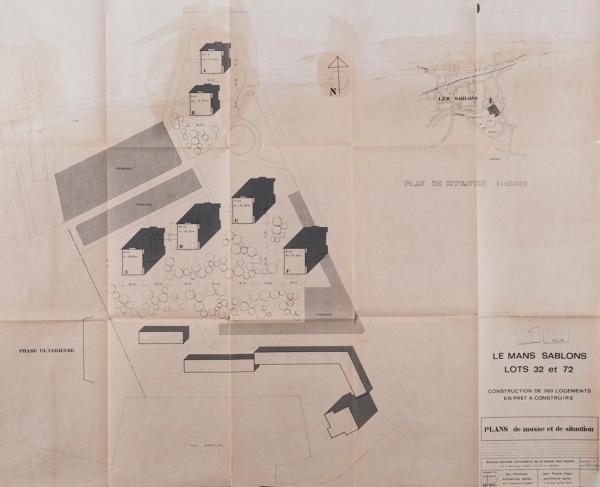 Immeubles et maisons individuelles du quartier des Sablons