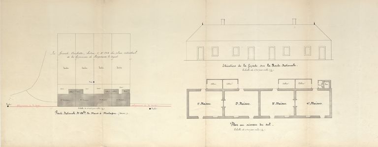 Série de 4 maisons