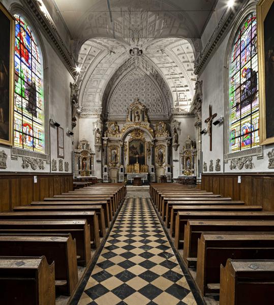 Chapelle de la Trinité, Couvent d'ursulines, actuellement Centre Culturel de la communauté de communes du pays de Château-Gontier, rue Horeau