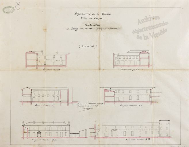 Hôtel de la Bruère, puis collège,  21-23 rue du Docteur-Pabœuf