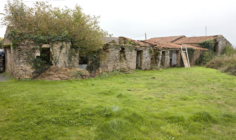 Vestiges d'habitations aujourd'hui ruinées. La Rinière des Landes, Le Loroux-Bottereau.