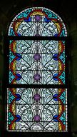Ensemble de 10 verrières décoratives (baies 5 à 14) - Église paroissiale Saint-Martin, Joué-en-Charnie
