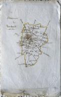 Plan de la paroisse de Terrehault vers 1841.