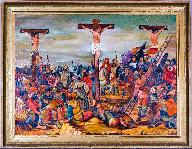 Tableau : crucifixion - Église paroissiale Notre-Dame-de-l'Assomption, La Rouaudière