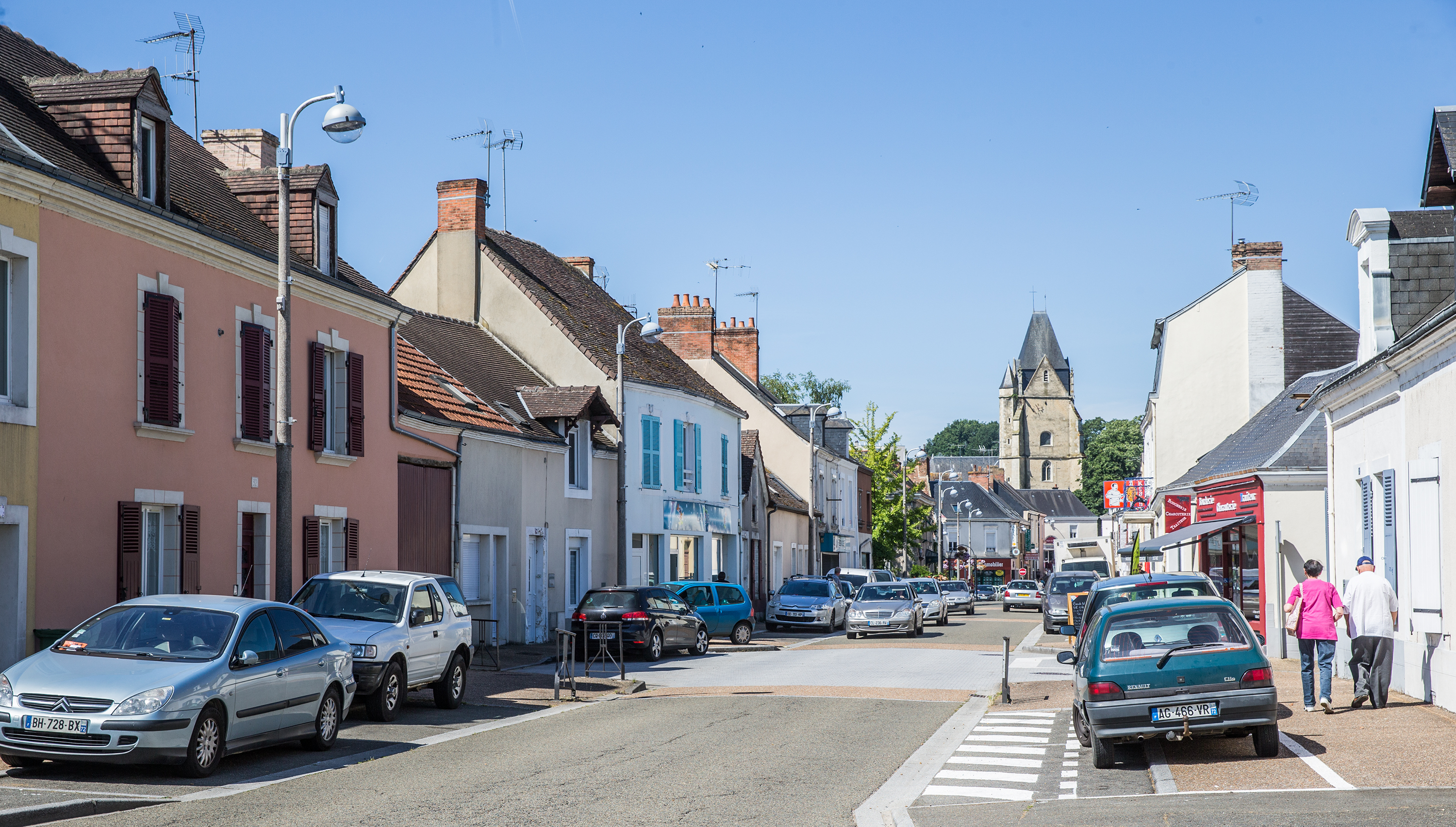 Bourg de Connerré : faubourgs de La Rochelle et de Groisiller (Groseiller) et rue de Paris