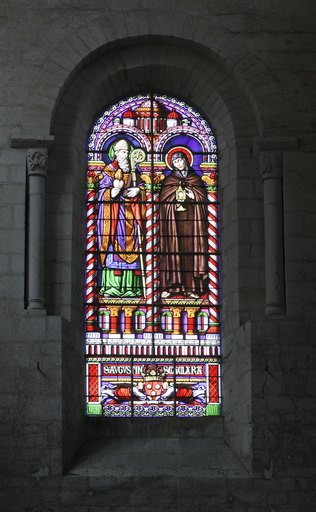 Verrière : Saint Augustin et sainte Claire