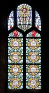Ensemble de 2 verrières commémoratives de la guerre 1914-1918 (baies 11 et 12) - Église paroissiale Saint-Martin, Cuillé