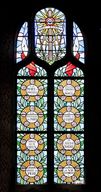 Ensemble de 2 verrières commémoratives de la guerre 1914-1918 (baies 11 et 12) - Église paroissiale Saint-Martin, Cuillé