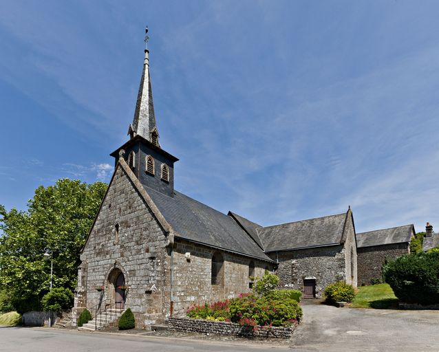 Église paroissiale Saint-Aubin - rue du Cimetière, Saint-Aubin-Fosse-Louvain