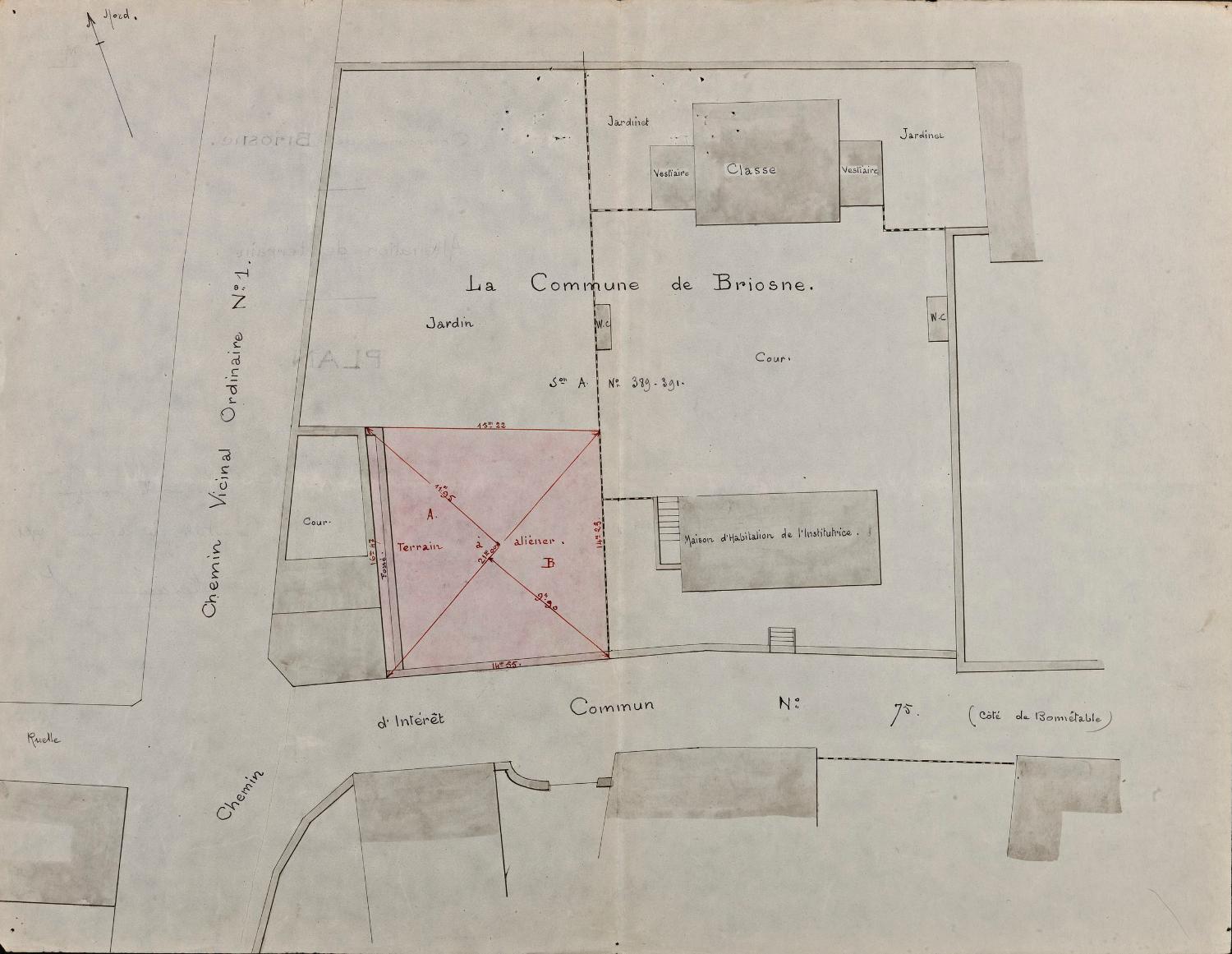 Maison de maître de Réveillon (détruite) puis mairie-école primaire, actuellement maison et mairie